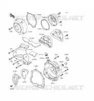 COUVERCLES MOTEUR pour Kawasaki ZEPHYR 1997