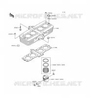 CYLINDRE/PISTON pour Kawasaki ZEPHYR 1997