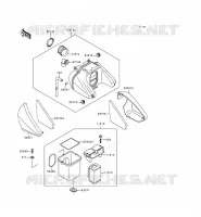 FILTRE A AIR pour Kawasaki ZEPHYR 1997