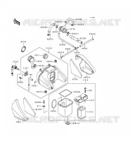 FILTRE A AIR pour Kawasaki ZEPHYR 1997