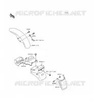 GARDE BOUE pour Kawasaki ZEPHYR 1997