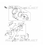 OPTIQUE ZGT00A 009976) pour Kawasaki ZEPHYR 750 1991