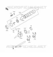 BARILLET/FOURCHETTE pour Kawasaki ZEPHYR 750 1991