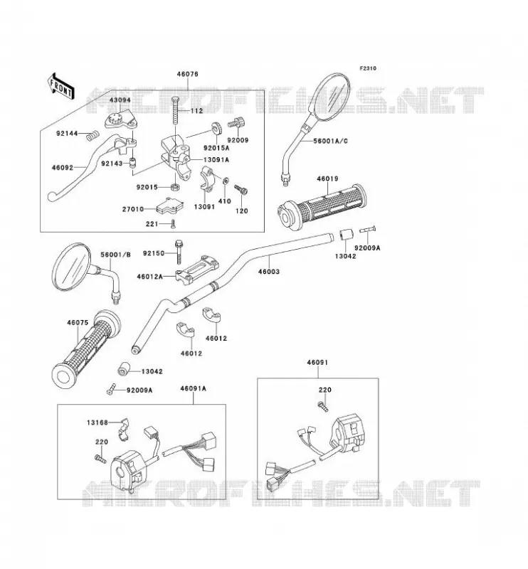 GUIDON Kawasaki MOTOS 750 1996 ZEPHYR 750  ZR750-D1