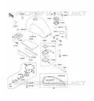 RESERVOIR CARBURANT pour Kawasaki ZEPHYR 750 1996