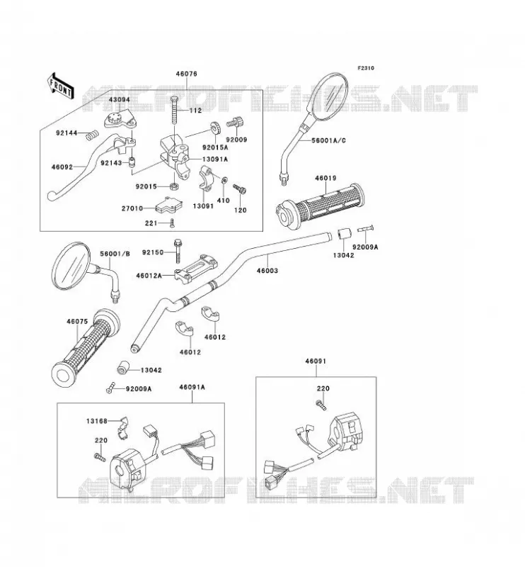 GUIDON Kawasaki MOTOS 750 1996 ZEPHYR 750  ZR750-D1