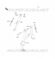 BEQUILLES pour Kawasaki ZEPHYR 750 1997