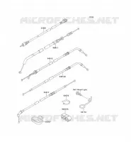 CABLES pour Kawasaki ZEPHYR 750 1997