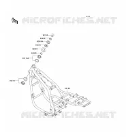 CH&Acirc;SSIS pour Kawasaki ZEPHYR 750 1997