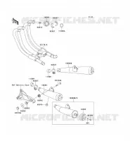 &Eacute;CHAPPEMENT pour Kawasaki ZEPHYR 750 1997