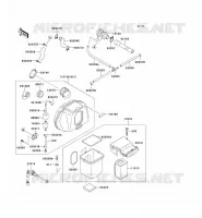 FILTRE A AIR pour Kawasaki ZEPHYR 750 1997