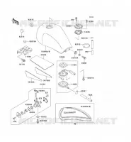 RESERVOIR CARBURANT pour Kawasaki ZEPHYR 750 1997