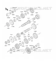 TRANSMISSION pour Kawasaki ZEPHYR 750 1997