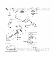 RESERVOIR CARBURANT pour Kawasaki ZR-7 1999