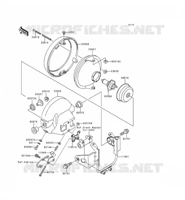 OPTIQUE(S) Kawasaki MOTOS 750 2000 ZR-7  ZR750-F2