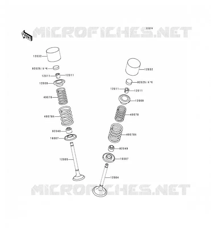 SOUPAPE Kawasaki MOTOS 750 2000 ZR-7  ZR750-F2