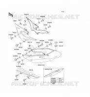 CACHE LAT&Eacute;RAL/GARDE CHAINE pour Kawasaki ZR-7 2001