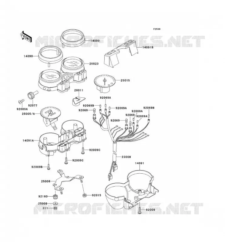 COMPTEURS Kawasaki MOTOS 750 2001 ZR-7  ZR750-F3