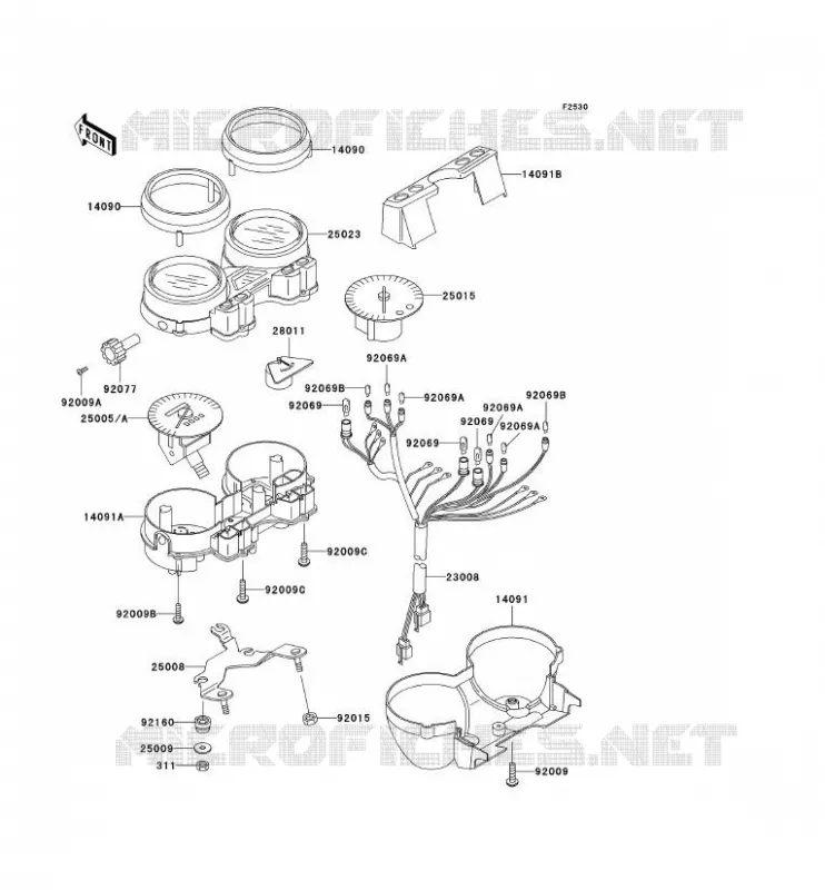 COMPTEURS Kawasaki MOTOS 750 2003 ZR-7  ZR750-F5