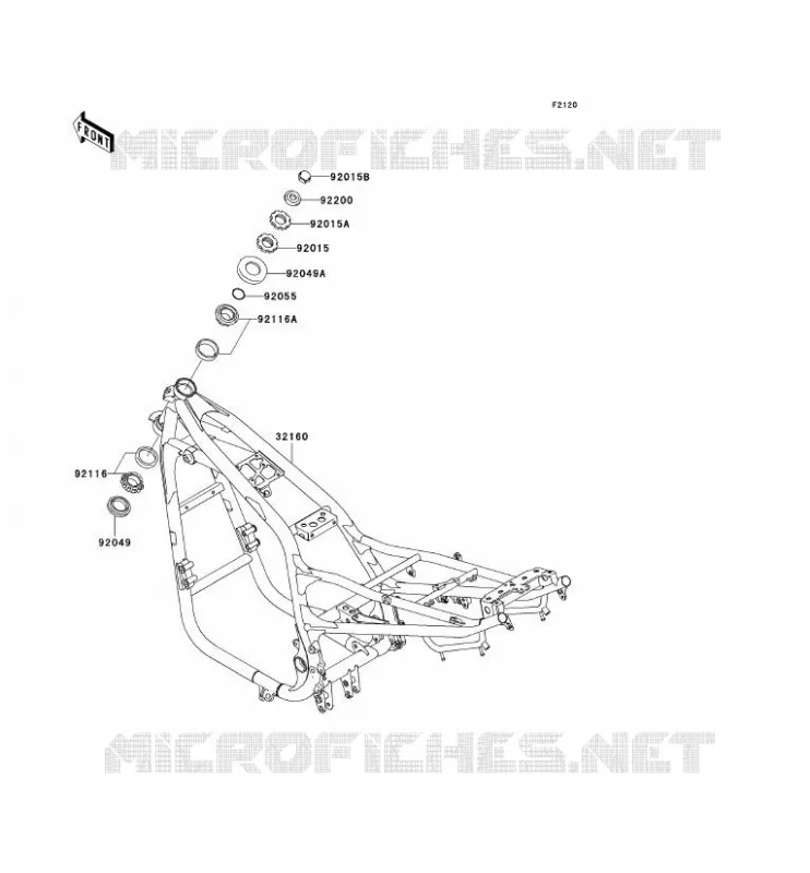 CH&Acirc;SSIS Kawasaki MOTOS 750 2003 ZR-7  ZR750-F5
