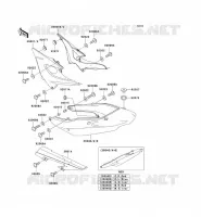 CACHE LAT&Eacute;RAL/GARDE CHAINE pour Kawasaki ZR-7S 2001