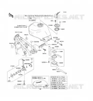 RESERVOIR CARBURANT pour Kawasaki ZR-7S 2002