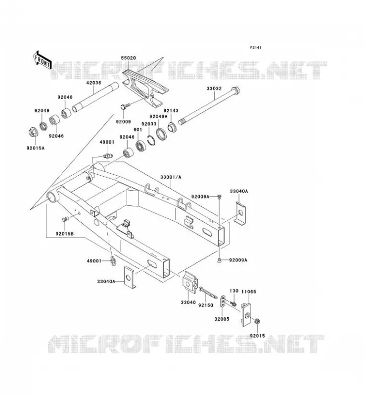 BRAS OSCILLANT Kawasaki MOTOS 750 2003 ZR-7S  ZR750-H3