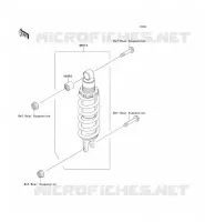 AMORTISSEUR pour Kawasaki Z750 2004