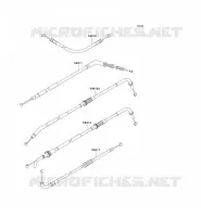 CABLES pour Kawasaki Z750 2004
