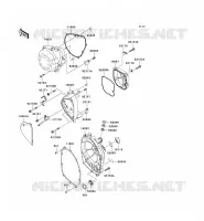 COUVERCLES MOTEUR pour Kawasaki Z750 2004