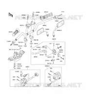 GUIDON pour Kawasaki Z750 2004