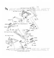 REPOSE PIED pour Kawasaki Z750 2004