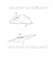 STICKER(BLEU) pour Kawasaki Z750 2004