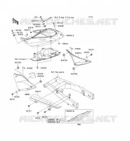 CACHE LAT&Eacute;RAL/GARDE CHAINE pour Kawasaki Z750S 2005