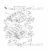 CARTER MOTEUR(S) pour Kawasaki Z750S 2005