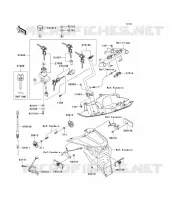 CONTACTEUR SERRURE/R&Eacute;FLECTEUR pour Kawasaki Z750S 2005