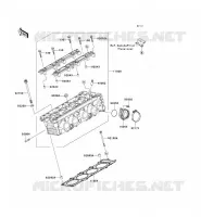 CULASSE pour Kawasaki Z750S 2005