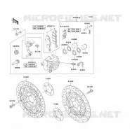 FREIN AVANT pour Kawasaki Z750S 2005