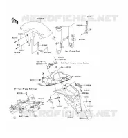 GARDE BOUE pour Kawasaki Z750S 2005
