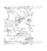 PIECE DE CADRE (COUVERTURE) pour Kawasaki Z750S 2005