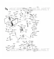 RADIATEUR pour Kawasaki Z750S 2005