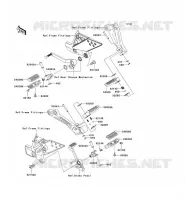 REPOSE PIED pour Kawasaki Z750S 2005