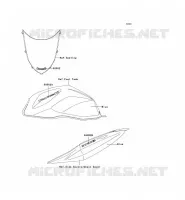 STICKER(BLEU) pour Kawasaki Z750S 2005