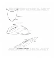 STICKER(RED)(CN) pour Kawasaki Z750S 2005