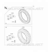 PNEUS pour Kawasaki Z750 2008