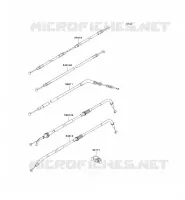 CABLES pour Kawasaki Z750 2010