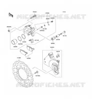 FREIN ARRIERE pour Kawasaki Z750 2010