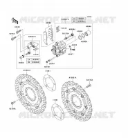 FREIN AVANT pour Kawasaki Z750 2010