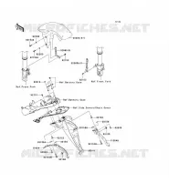 GARDE BOUE pour Kawasaki Z750 2010