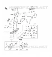 GUIDON pour Kawasaki Z750 2010
